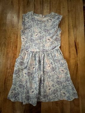 GAP Light Blue Floral Casual Dress